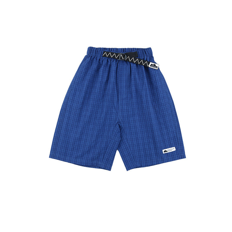 Boys' Short-Sleeve Top with Outdoor-Style Zippered Pockets