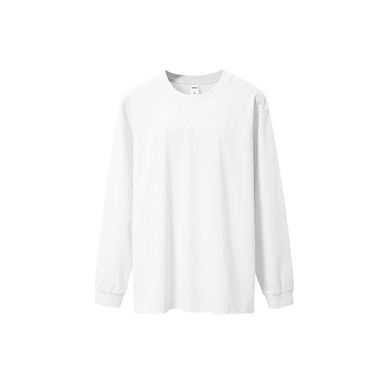 Plus Size Men Stretch Long Sleeve Tee Solid Loose Casual Top