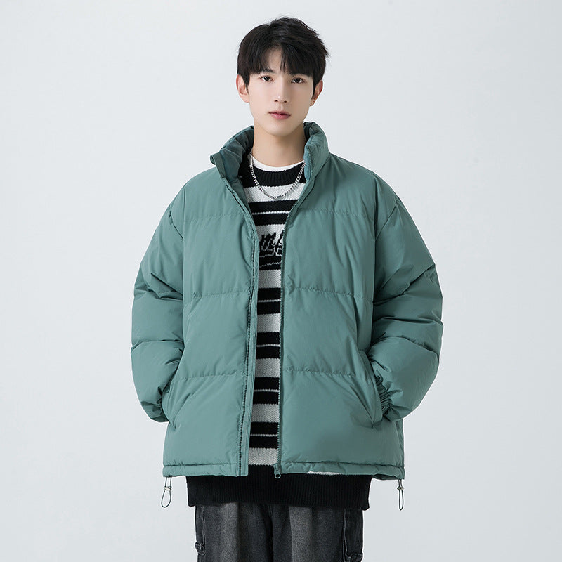 New Winter Men's White Duck Down Loose-Fit Warm Casual Puffer Jacket