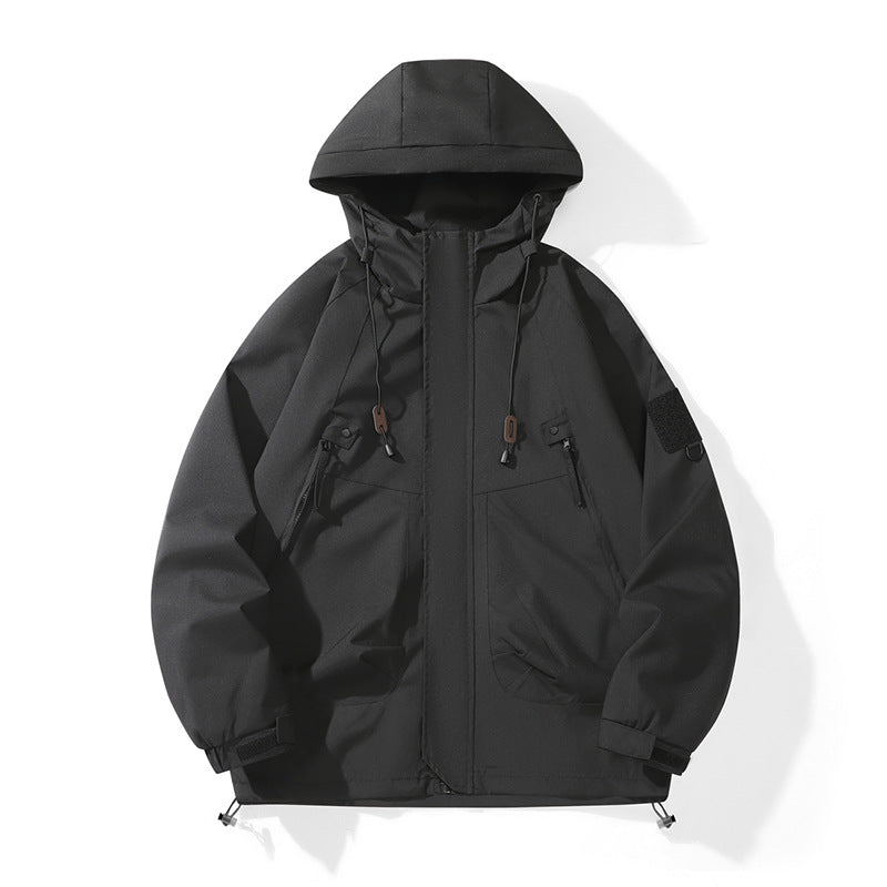 Youth popular jacket, the same Japanese simple style for men and women, versatile windproof and rainproof jacket