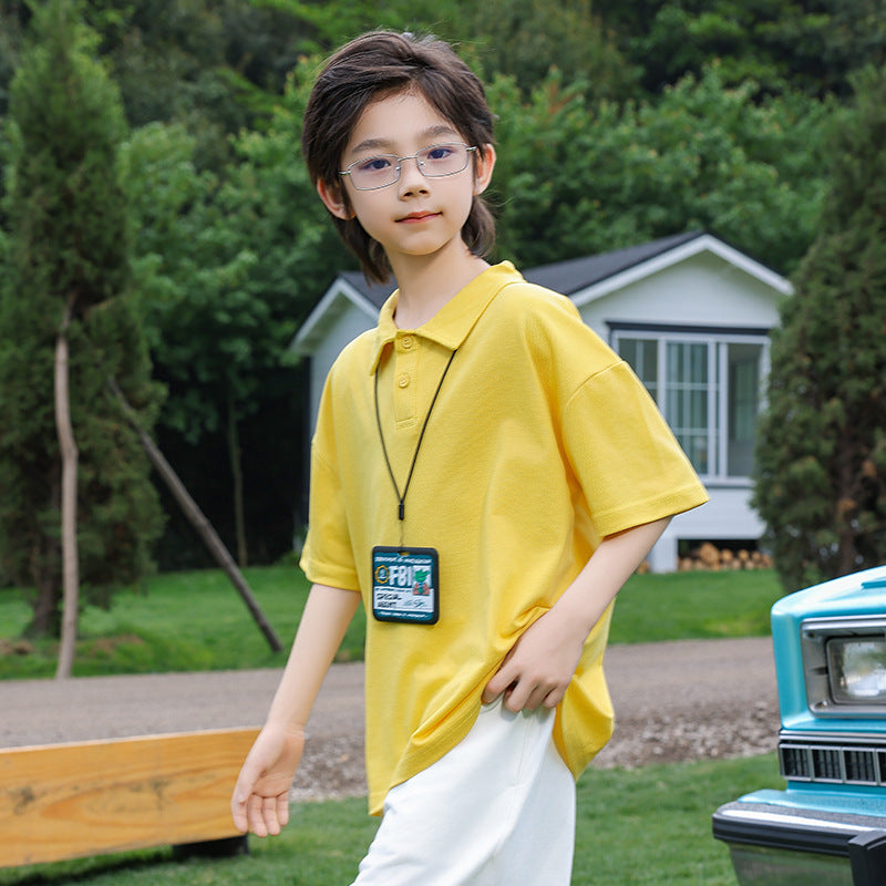 Breathable Short Sleeve Polo for Older Boys