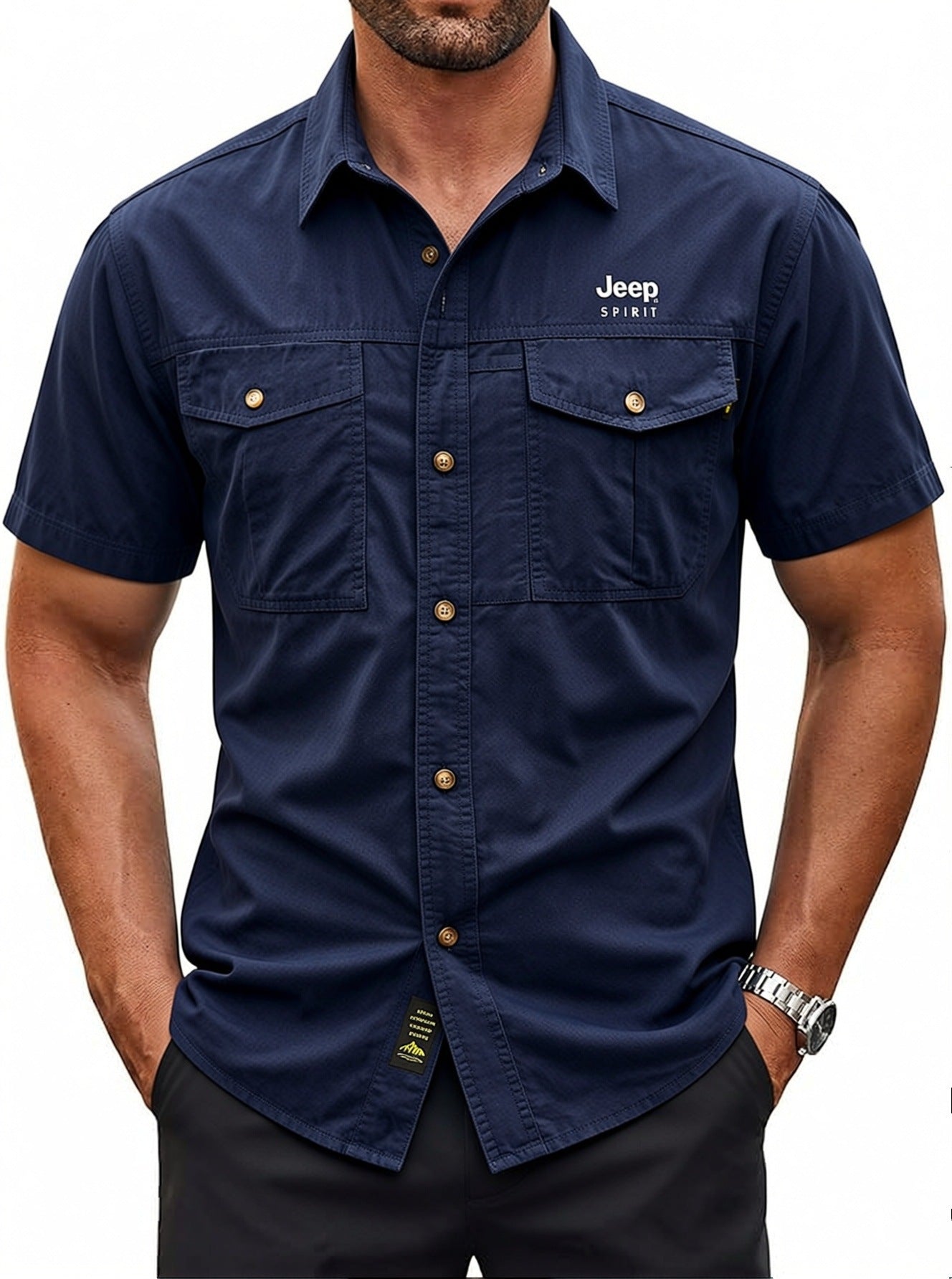 Outdoor Adventure & Leisure Short-Sleeve Utility Fishing Shirt