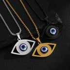 Stainless Steel Evil Eye Necklace