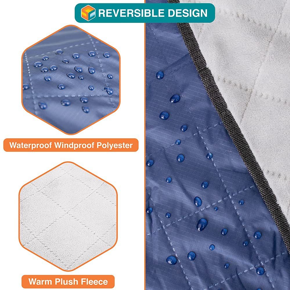 Fleece Camping Mat, Warm Cold‑Resistant Outdoor Picnic Pad for Hiking & Wild Camping