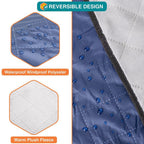 Fleece Camping Mat, Warm Cold‑Resistant Outdoor Picnic Pad for Hiking & Wild Camping