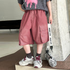 Boys Cotton Washed Vintage 5 Inch Cargo Shorts