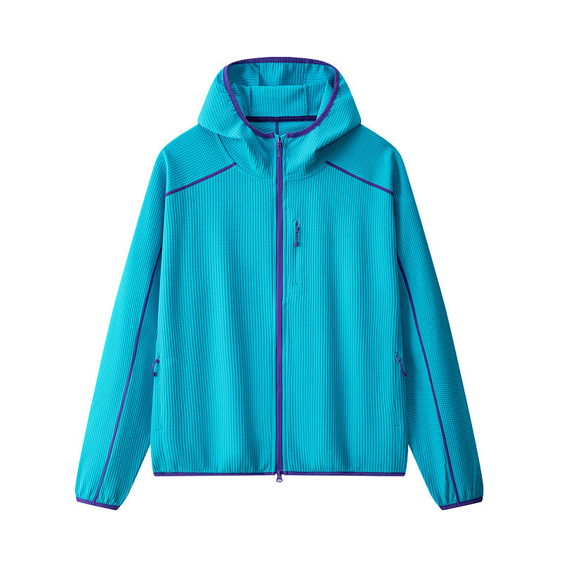 Waffle Softshell Jacket | Unisex Color‑Block Outdoor Hiking Couple Coat