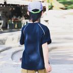 Mountain Style Spliced Letter Print Short Sleeve T-Shirt