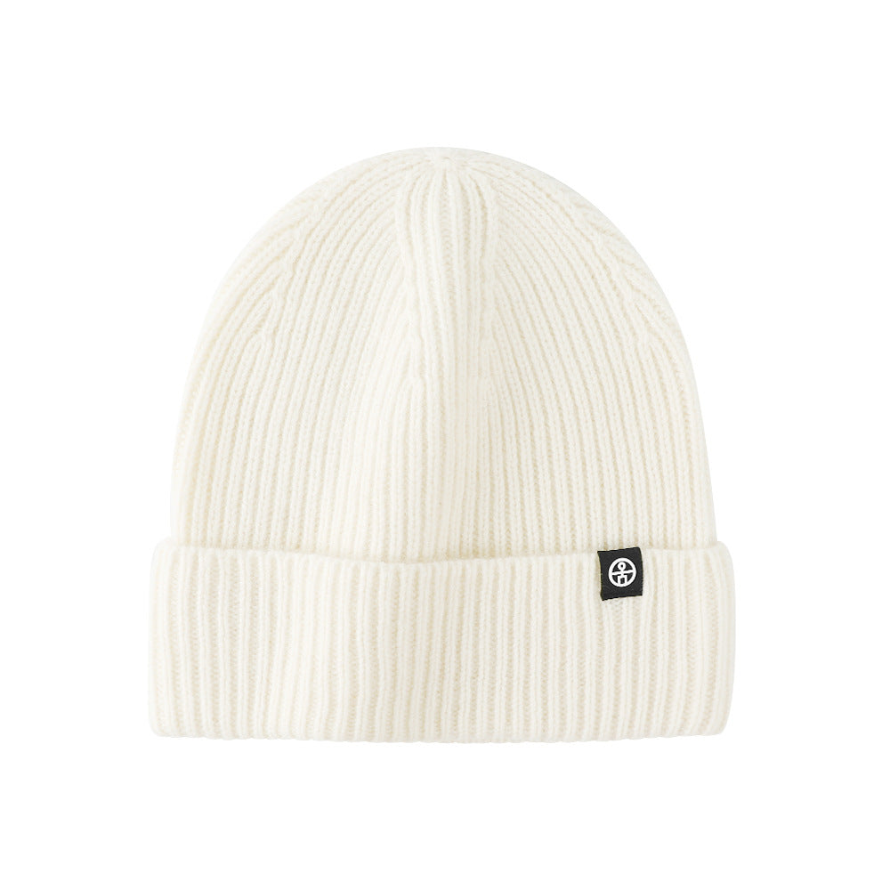 Pure wool warm ear protection hat winter windproof ski pullover hat