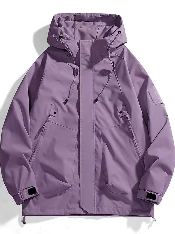 Youth popular jacket, the same Japanese simple style for men and women, versatile windproof and rainproof jacket