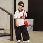 Trendy Letter Design | Soft Cotton Korean Style Tee for Boys