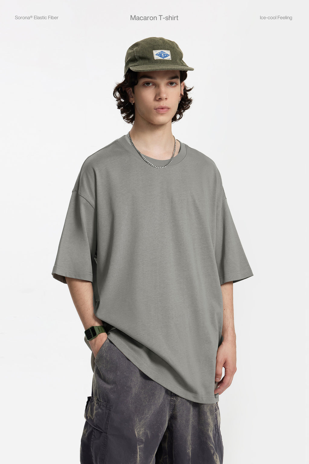 Men's 260G Oversized Macaron T-Shirt