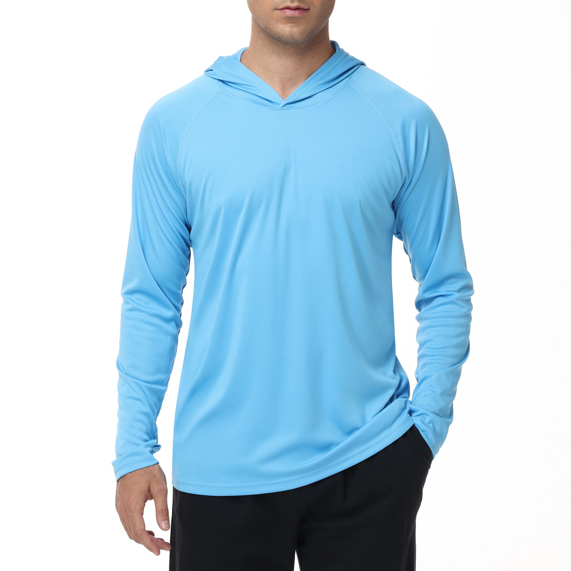 Men's UPF50+ Quick Dry Hooded UV Protection Outdoor Sun Shirt