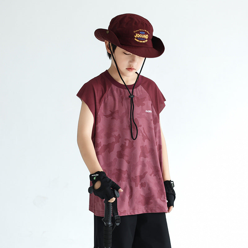 Camo Boys Quick Dry Cooling Sports Vest