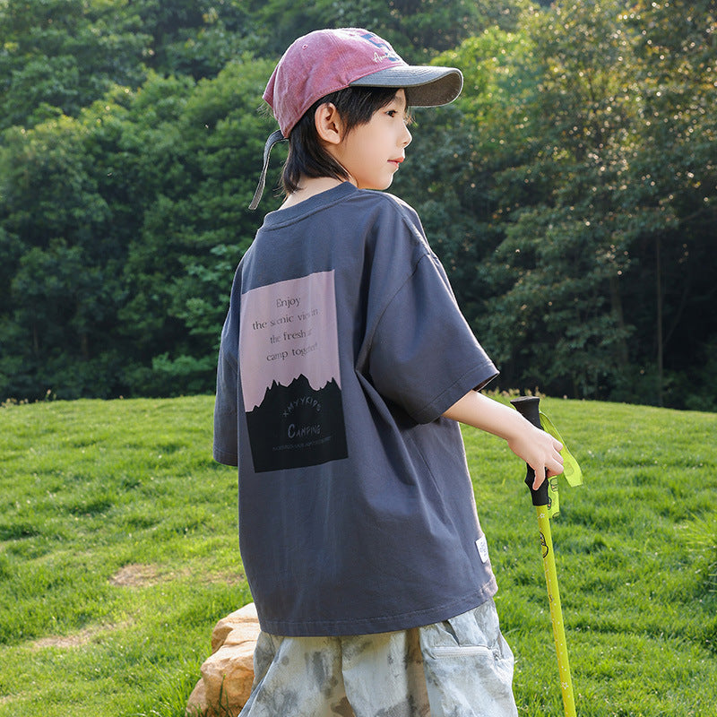 Boys Mountain Style Sorona Cool Feel T-Shirt