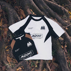 Boys Mountain Style Raglan Spliced Letter Print Short Sleeve T-shirt