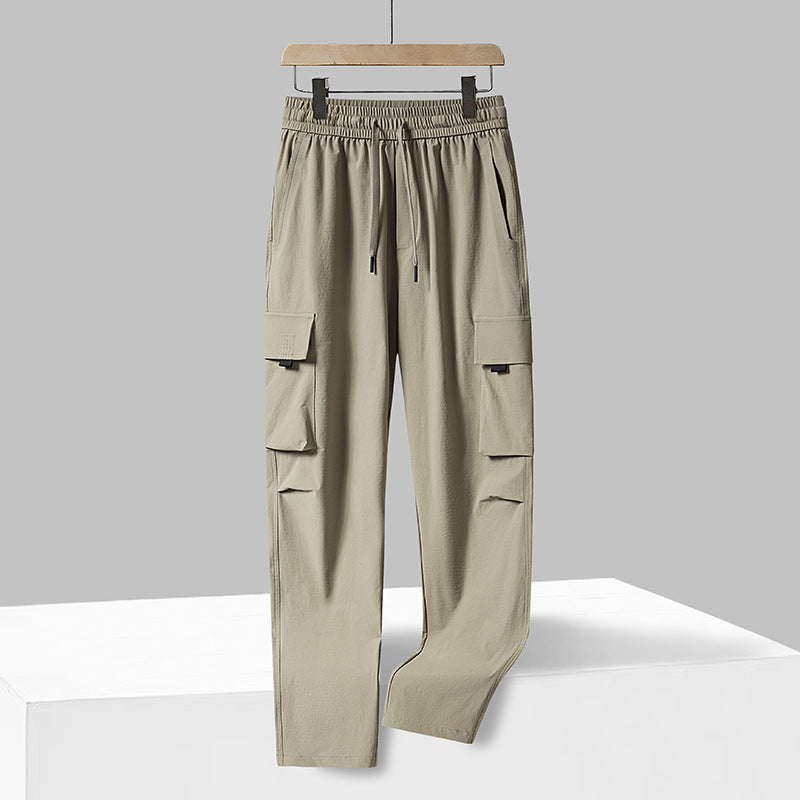 Unisex Wide‑Leg Cargo Pants, Fleece Lined Water Resistant Outdoor Loose Trousers, Customizable