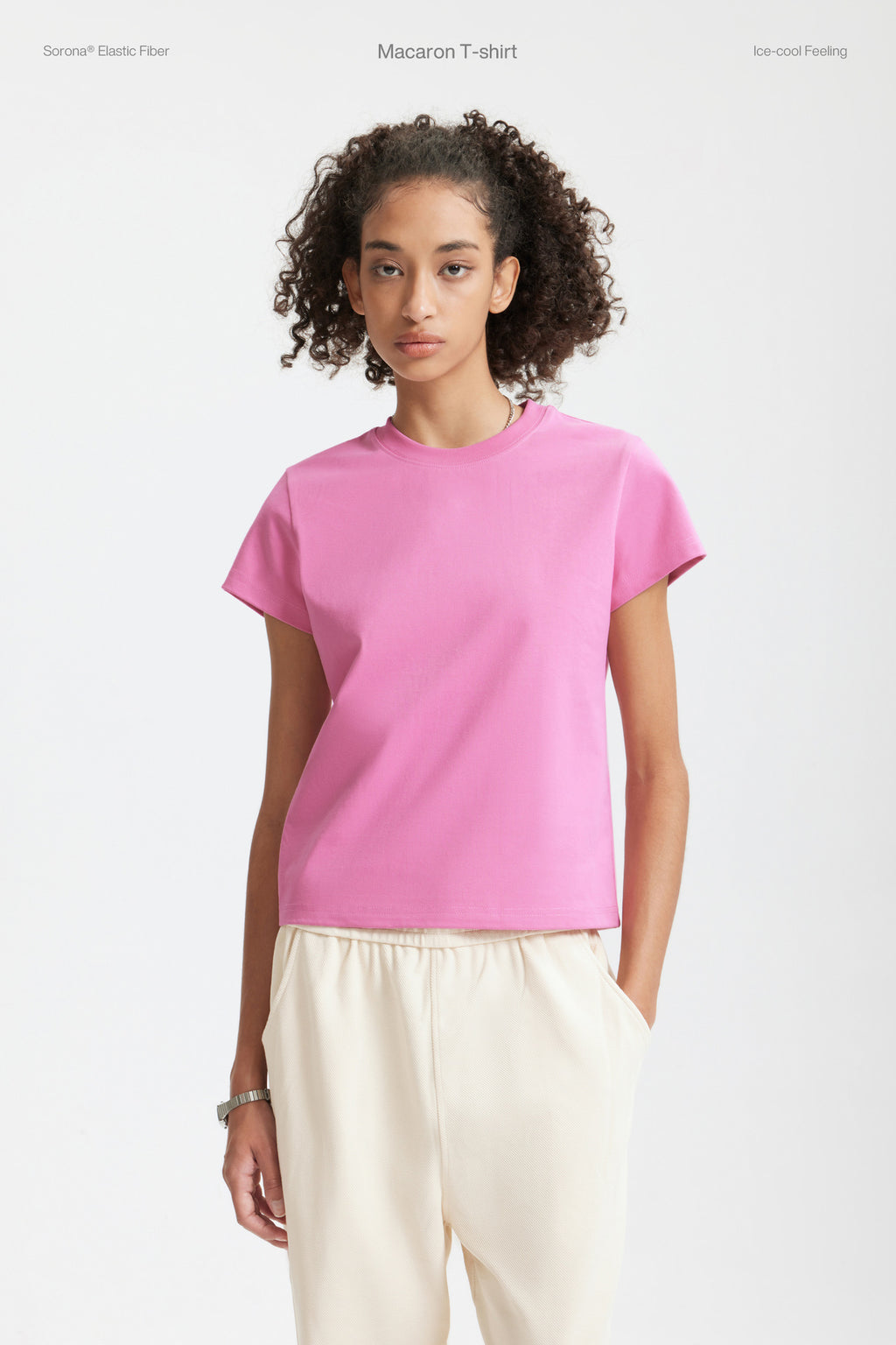 Women's 260g Oversized Macaron T-Shirt