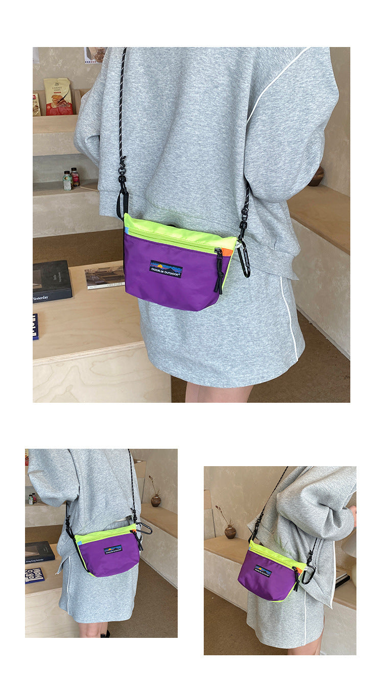 Patagonia Color Block 2L Crossbody Bag, Canvas Shoulder Sling Bag