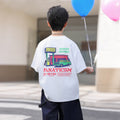 Boys' Lightweight Short-Sleeve T-Shirt with Car Print
