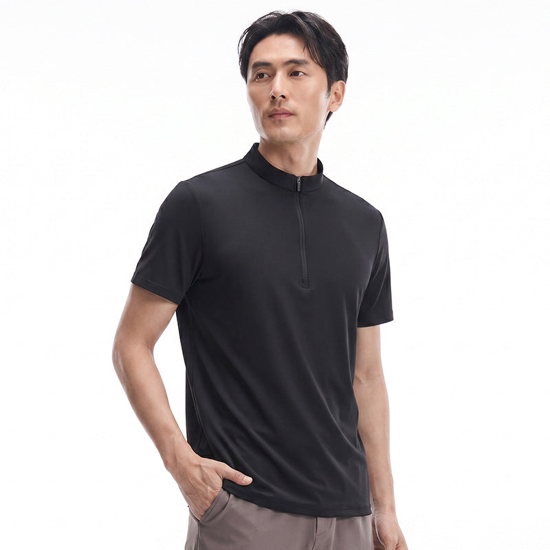Men's Waffle Knit Quick‑Dry T‑Shirt, Breathable Cool Athletic Summer Short Sleeve Top