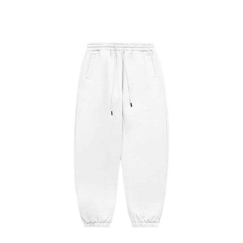 Unisex Fleece-Lined Joggers with Cuffed Hems