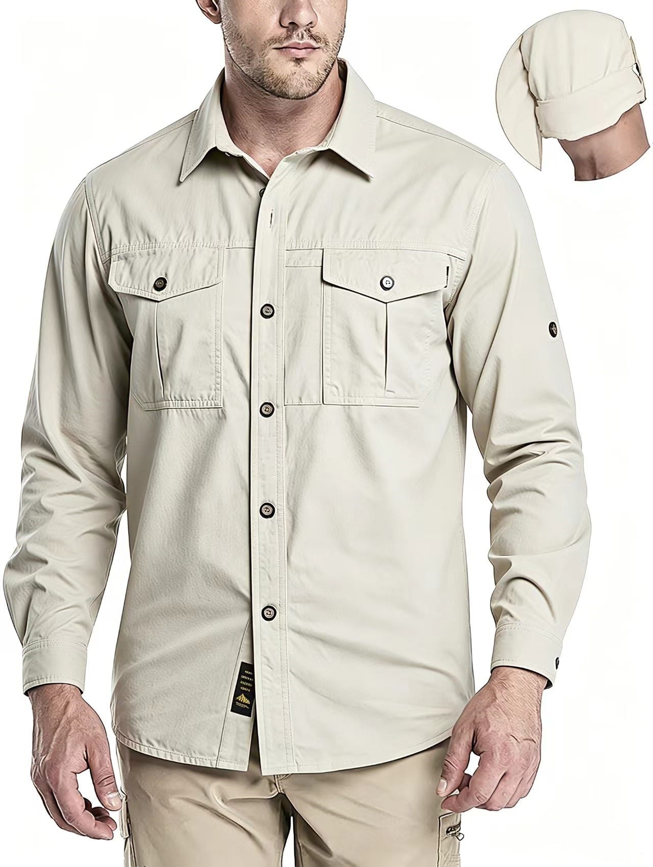 Outdoor Adventure Fishing Long-Sleeve Utility Shirt