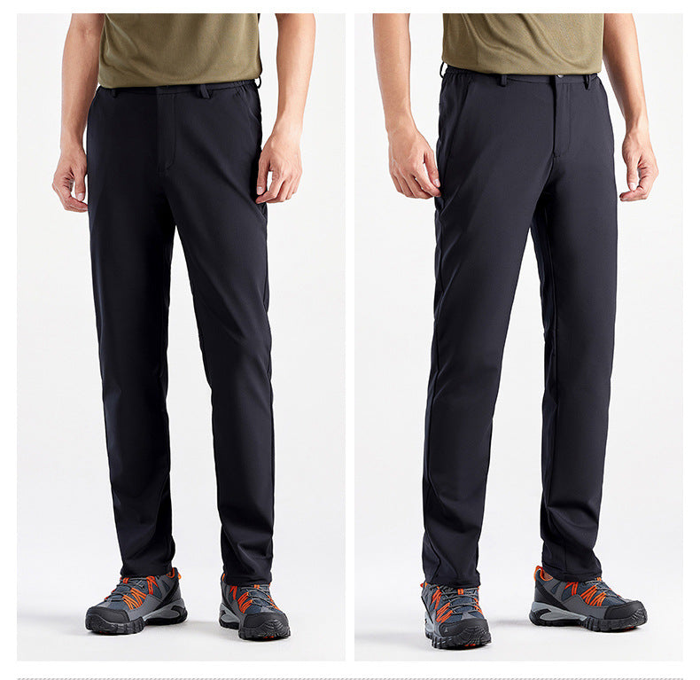 WENHOUU Waterproof Softshell Hiking Pants, Lightweight Breathable Commuter Trousers for Men