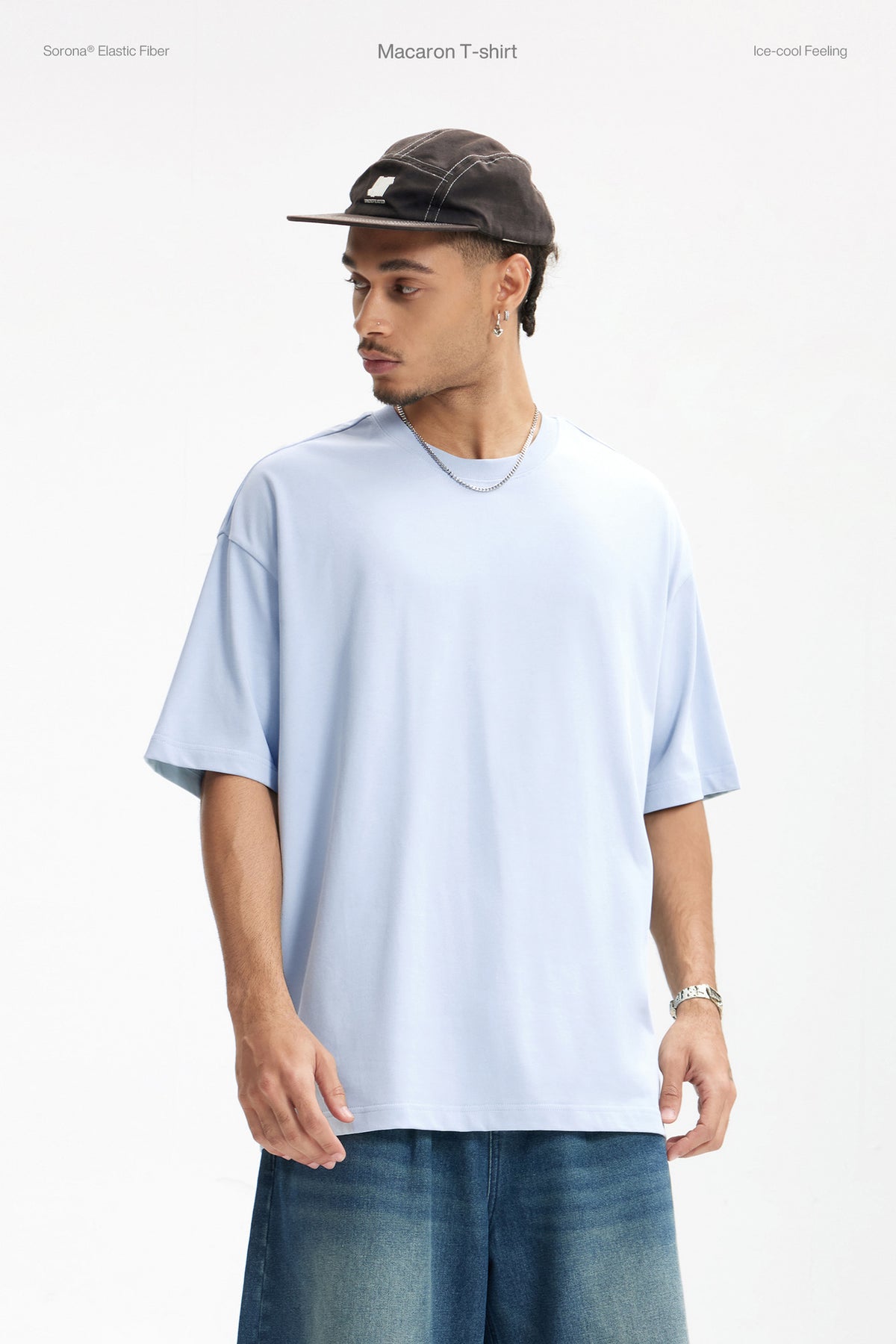 Men's 260G Oversized Macaron T-Shirt
