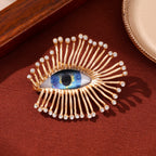 Long-lashed Devil's Eye Brooch