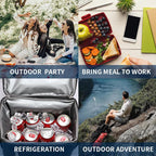 Double-layer thermal insulation backpack, travel 22L refrigerated ice pack