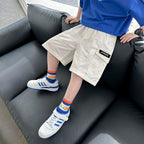Boys' Summer White Cargo Shorts Kids' Casual Shorts