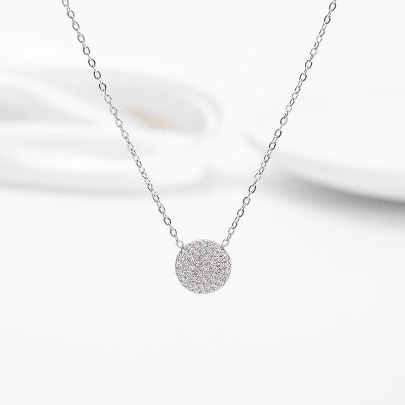 Titanium Steel Diamond-Studded Evil Eye Necklace