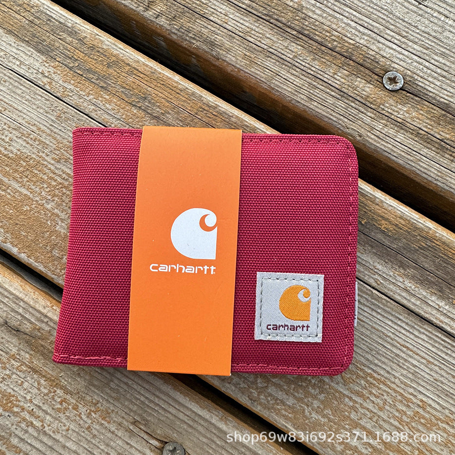 Carhart short wallet, waterproof fabric is strong and durable