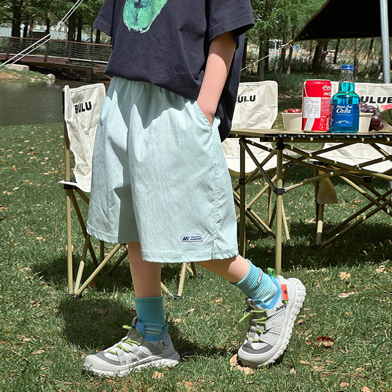 Kids Breathable Sports Shorts 5 Inch Boys Summer Casual Wear