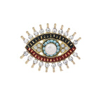 Evil Eye Brooch Sweater Cardigan Accessories