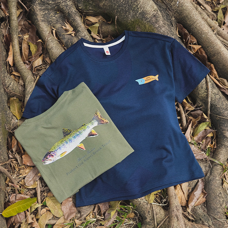 Children's Outdoor-Style Short-Sleeve Tee with Wave Print