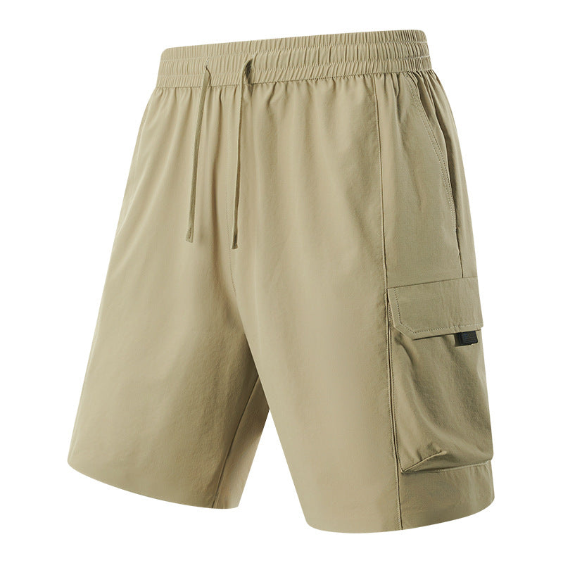 Lightweight Quick Dry Cool Feel 5 Inch Cargo Shorts for Men Outdoor Breathable Casual Shorts