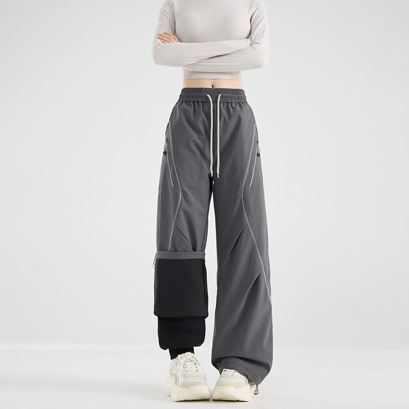 Unisex Detachable Waterproof Fleece‑Lined Outdoor Hiking Pants