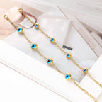 Evil Eye Blue Titanium Steel Bracelet Stainless Steel Jewelry