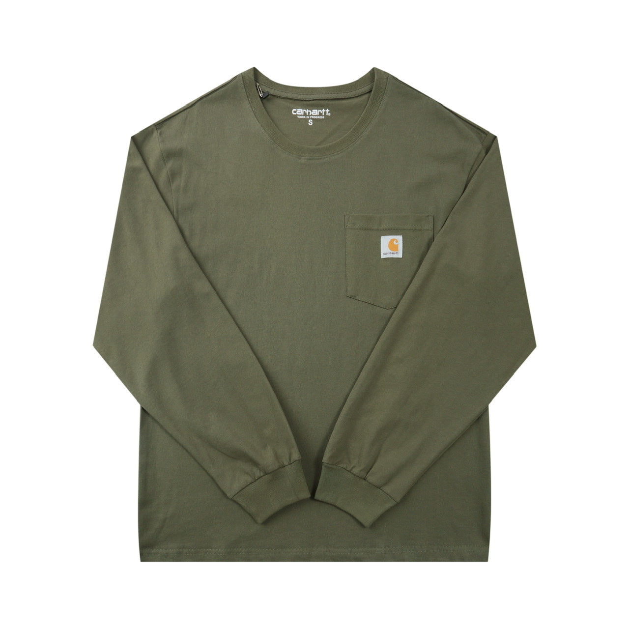 Carhar Long Sleeve Loose Crew Neck T-Shirt