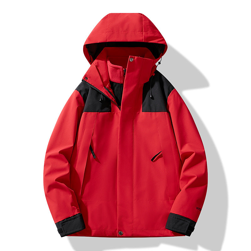 Unisex Couple's 3-in-1 Jacket - Winter Thickened Outdoor Hiking Warm Trendy