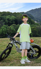 Boys Color Block Cooling Quick-Dry T-Shirt