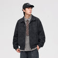 Trendy Winter Men's PU Cotton-Lined Jacket - Casual Versatile Leather