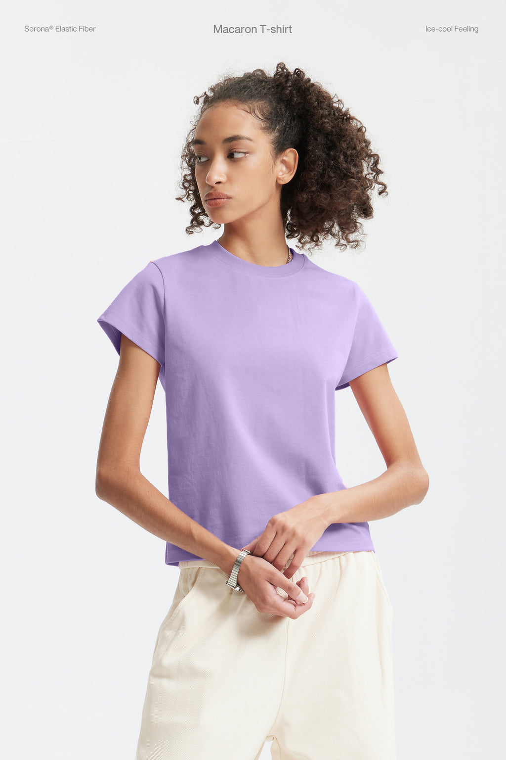 Women's 260g Oversized Macaron T-Shirt