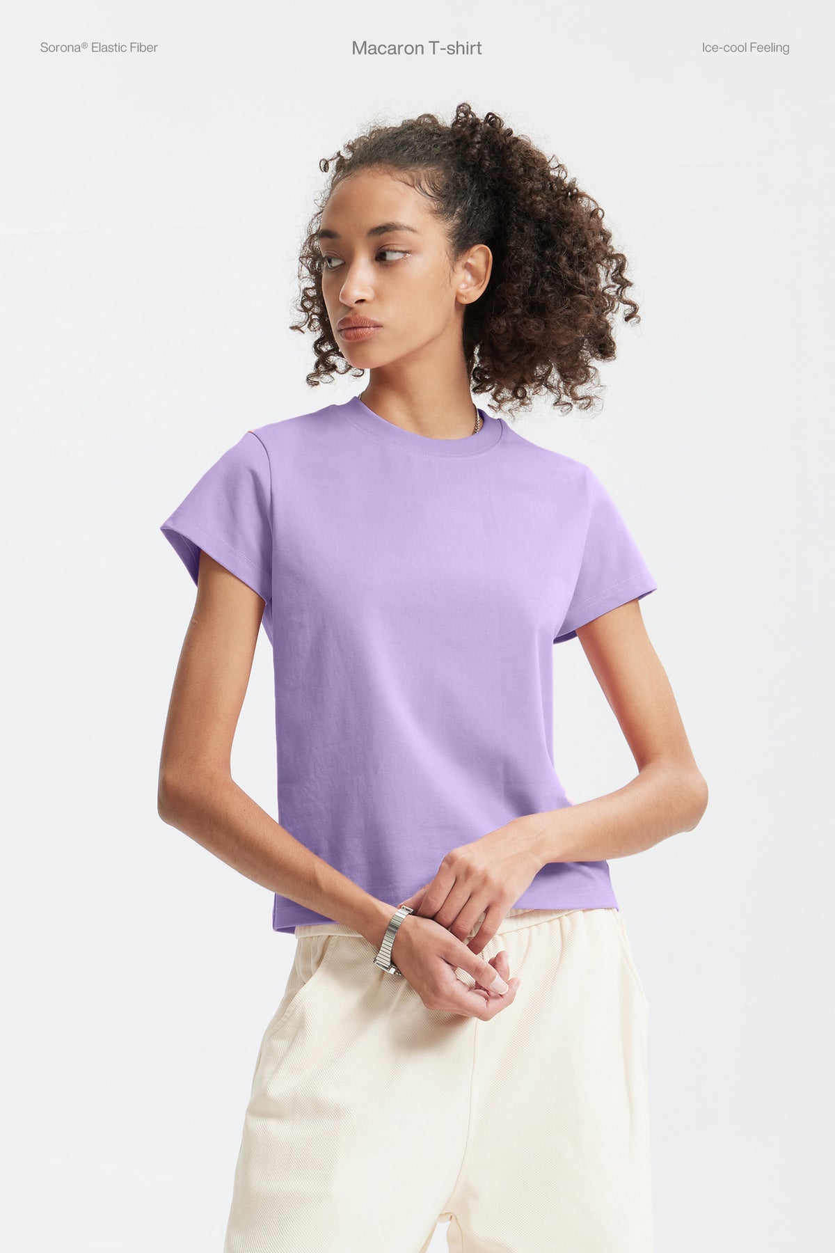 Women's 260g Oversized Macaron T-Shirt