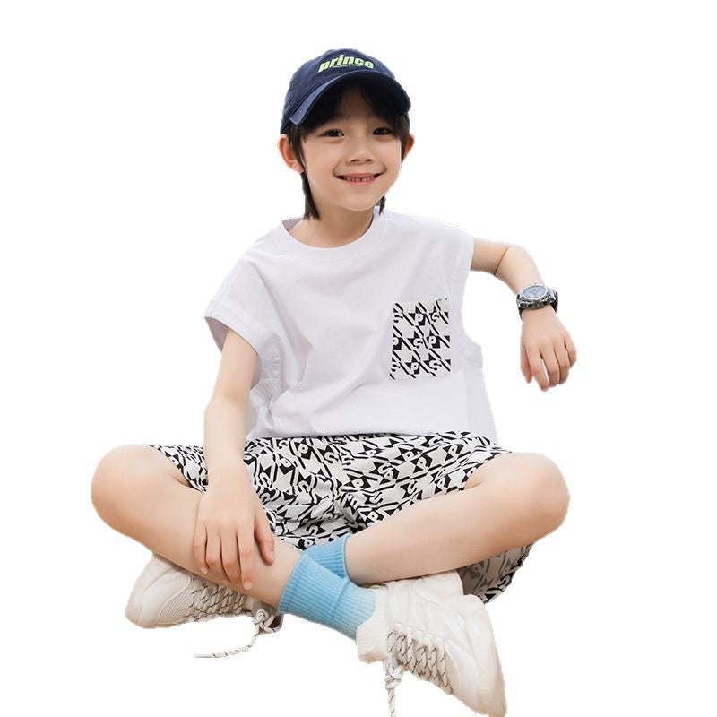 Boys 2PCS Sleeveless Tank Top Set
