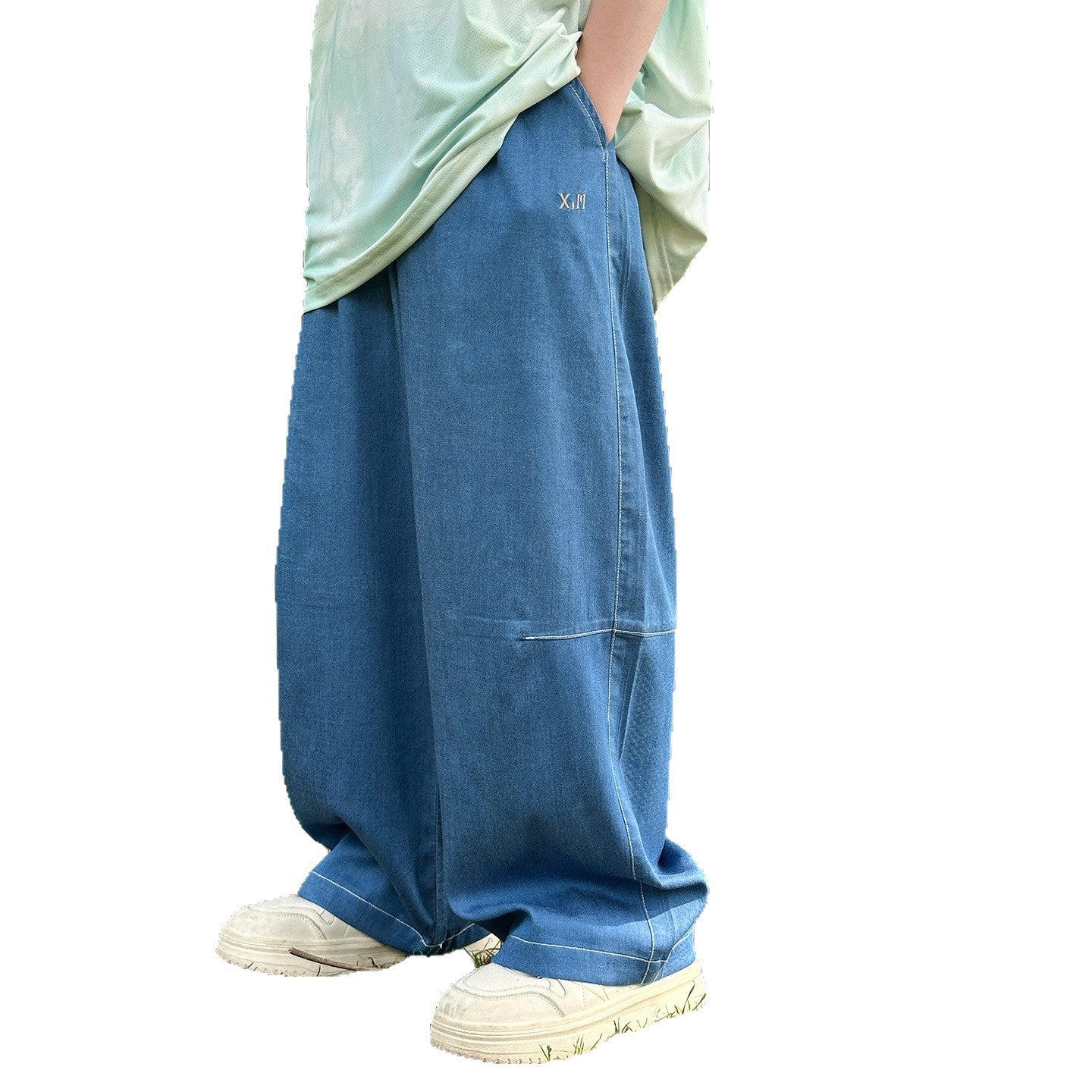Lightweight Tencel Denim Jeans, Summer Long Pants for Boys