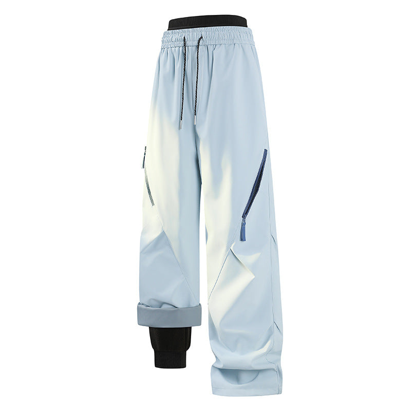WENHOUU Detachable Fleece Lined Softshell Hiking Pants Waterproof Breathable
