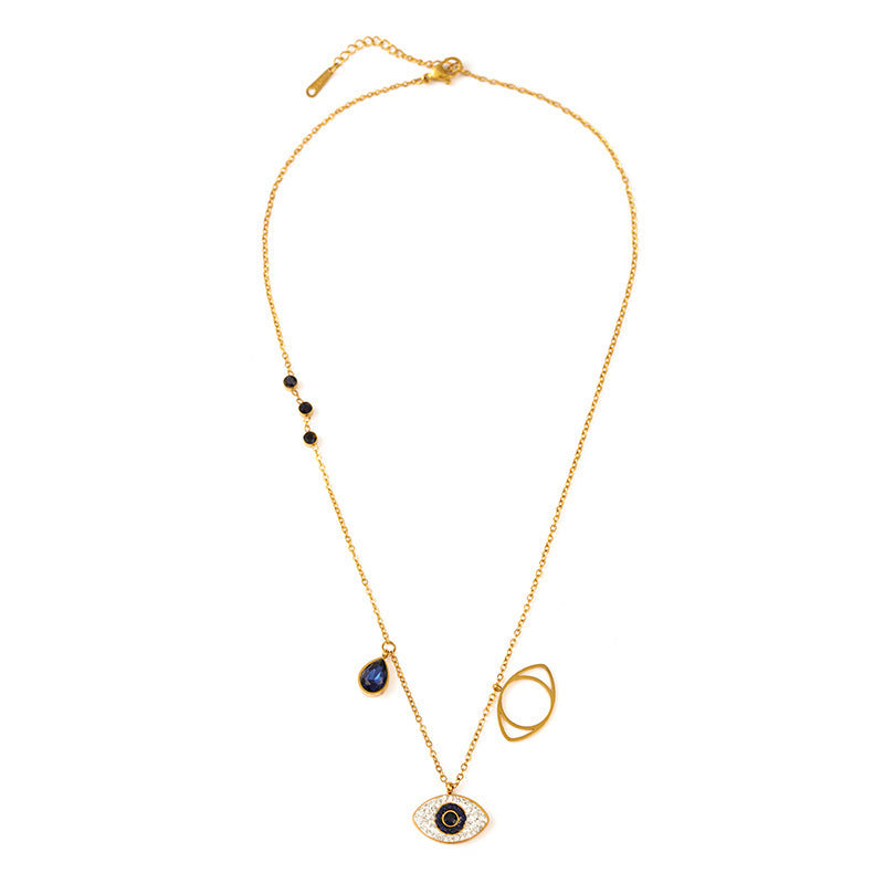 Evil Eye Titanium Steel Necklace - Colorfast